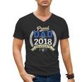 Proud Dad Of A 2018 Graduate Shirt Graduation Grad Men's V-Neck T-Shirt