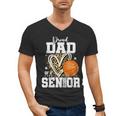 Proud Dad Of A 2026 Senior Basketball Graduation Leopard Men's V-Neck T-Shirt