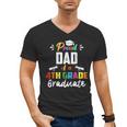Proud DAD Of A 4th Grade Graduate Graduation 2024 Senior 24 Men's V-Neck T-Shirt