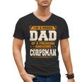 Proud Dad Of Awesome Corpsman Father's Day Men's V-Neck T-Shirt