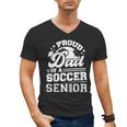 Proud Dad Of A Soccer Ball Senior Class Of 2026 Graduation Men's V-Neck T-Shirt