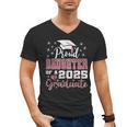 Proud Daughter Of 2025 College Graduate Family Graduation Men's V-Neck T-Shirt