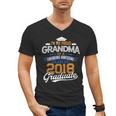 Proud Grandma Of A 2018 Graduate Shirt Graduation Grad Class Men's V-Neck T-Shirt