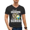 Proud Grandma Of A 2026 Senior Volleyball Graduation Leopard Men's V-Neck T-Shirt
