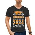 Proud Grandma Of A Class Of 2024 Matching Family Graduation Men's V-Neck T-Shirt