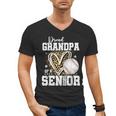 Proud Grandpa Of A 2026 Senior Baseball Graduation Leopard Men's V-Neck T-Shirt Proud Grandpa Of A 2026 Senior Baseball Graduation Leopard Men's V-Neck T-Shirt