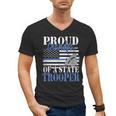Proud Grandpa Of a State Trooper Police Officer Graduation Men's V-Neck T-Shirt
