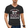 Proud Mom Of A 2021 Graduate Leopard Print Graduation Mama Men's V-Neck T-Shirt