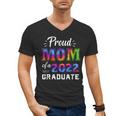 Proud Mom Of a 2022 Graduate Matching Tie Dye Graduation Men's V-Neck T-Shirt