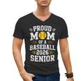 Proud Mom Of Baseball Senior 2026 Graduation Men's V-Neck T-Shirt