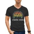 Proud Mom Of a Class Of 2021 Graduate Senior 21 Graduation Men's V-Neck T-Shirt