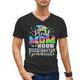 Proud Mom Of Kindergarten Graduate 2025 Graduation Mom Men's V-Neck T-Shirt