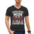 Proud Mom Of PhDaughter PhD Degree Graduate Graduation Men's V-Neck T-Shirt