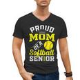 Proud Mom Of a Softball Senior Class Of 2026 Graduation Men's V-Neck T-Shirt