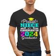 Proud Niece Of Kindergarten Graduate 2024 Graduation Niece Men's V-Neck T-Shirt