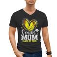 Proud Senior Mom Class Of 2026 Softball Graduation Heart Men's V-Neck T-Shirt