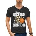 Proud Stepdad Of A 2026 Senior Basketball Graduation Leopard Men's V-Neck T-Shirt