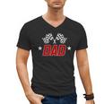 Racing Birthday Boy Race Car Dad Family Matching Men's V-Neck T-Shirt