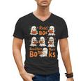 Read Boo KS Read More Bo KS Cute Ghost Reading Book Men's V-Neck T-Shirt