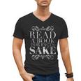 Read a Book For Facts Sake Librarian Men's V-Neck T-Shirt