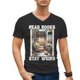 Read Books Stay Weird Book Lover Introvert Book Men's V-Neck T-Shirt