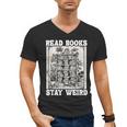 Read Books Stay Weird Introvert Book Lover Book Men's V-Neck T-Shirt