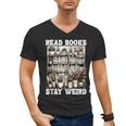 Read Books Stay Weird Introvert Book Lover Book Men's V-Neck T-Shirt