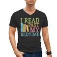 I Read Past My Bedtime Book Quote Humor Men's V-Neck T-Shirt