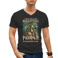 I Read Because Roasting People Is Frowned Upon Dragon Book Men's V-Neck T-Shirt