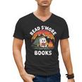Read S'More Books Cute Campfire Reading Book Lovers Men's V-Neck T-Shirt