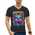 Readsalotl Axolotl Book Lovers Axolotls Men's V-Neck T-Shirt