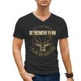 Retirement Grandpa Hunting Deer Elk Retired Hunter Dad Men's V-Neck T-Shirt