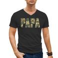 Retro Camo Hunting Papa Old Camo Dad Father’s Day Daddy Men's V-Neck T-Shirt Retro Camo Hunting Papa Old Camo Dad Father’s Day Daddy Men's V-Neck T-Shirt