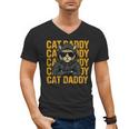 Retro Cat Daddy Style Animal For Men Women Kid Boy Girl Men's V-Neck T-Shirt