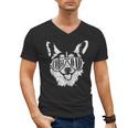 Retro Corgi Dad Dog Owner Pet Welsh Corgi Fathers Day Men's V-Neck T-Shirt Retro Corgi Dad Dog Owner Pet Welsh Corgi Fathers Day Men's V-Neck T-Shirt