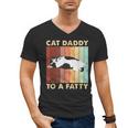 Retro Fat Chonk Dad Tee Cat Daddy To A Fatty Men's V-Neck T-Shirt Retro Fat Chonk Dad Tee Cat Daddy To A Fatty Men's V-Neck T-Shirt