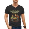 Retro Hold The Flashlight Still Dumbass Car Fixing Dad Son Men's V-Neck T-Shirt Retro Hold The Flashlight Still Dumbass Car Fixing Dad Son Men's V-Neck T-Shirt