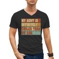Retro Niece Nephew Auntie My Aunt Is Cooler Than My Dad Men's V-Neck T-Shirt