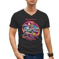 Retro Graphic Print With a Touch Of Nostalgia Men's V-Neck T-Shirt