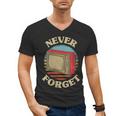 Retro TV Never Forget Nostalgia Vintage Men's V-Neck T-Shirt Retro TV Never Forget Nostalgia Vintage Men's V-Neck T-Shirt