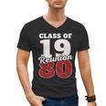Reunion 1980 Class Of 1980 Reunion 80 Graduation 1980 Men's V-Neck T-Shirt