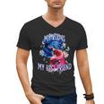 My Rod Is My Best Friend Introvert Fishing Antisocial Men's V-Neck T-Shirt