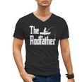 The Rodfather Fishing Dad Men's V-Neck T-Shirt