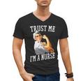 Rosie Riveter Nurse Shirt Nurse Graduation Shirt Men's V-Neck T-Shirt