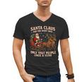 Santa Has The Right Idea Introvert Christmas Men's V-Neck T-Shirt Santa Has The Right Idea Introvert Christmas Men's V-Neck T-Shirt