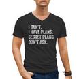 Sarcastic Mind Your Business Quote For Shy Introverts Men's V-Neck T-Shirt