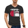 Senior 2025 Bowling Player Class Of 2025 Graduation Seniors Men's V-Neck T-Shirt