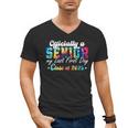 Senior 2025 Graduation My Last First Day Of Class Of 2025 Men's V-Neck T-Shirt