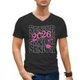 Senior 2026 Class Of 2026 Coquette Pink Bow Graduation Moms Men's V-Neck T-Shirt
