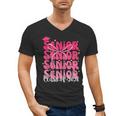 Senior Class Of 2026 Pink Coquette Bow Graduation 2026 Men's V-Neck T-Shirt